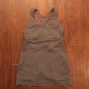 Lululemon tank with cutouts.